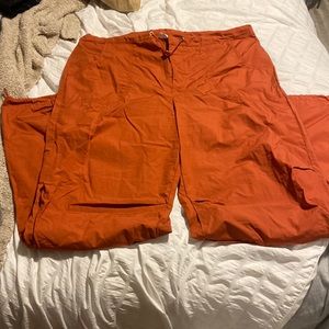 red parachute pants